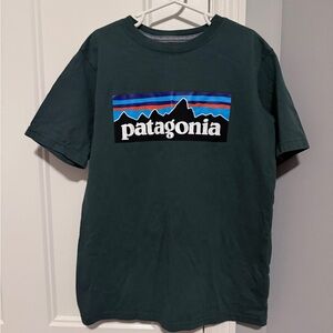 Patagonia Forest Green Logo Tee